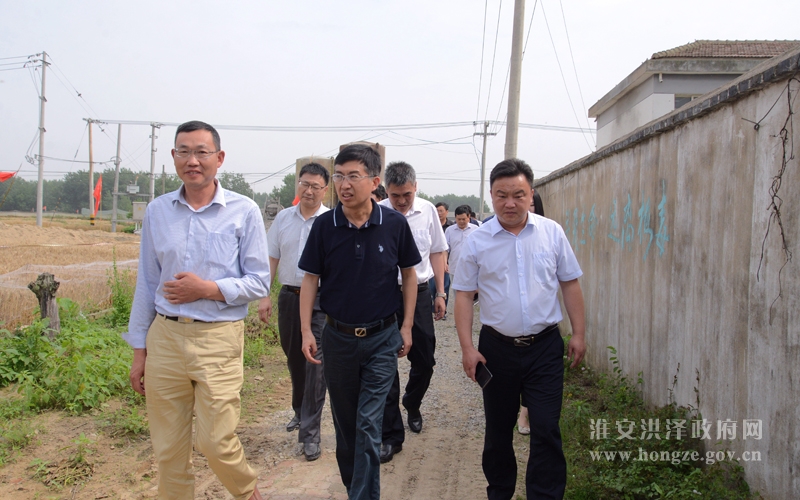 洪泽政府网讯 5月29日,区委副书记程国民赴黄集街道良河村,东双沟镇郭
